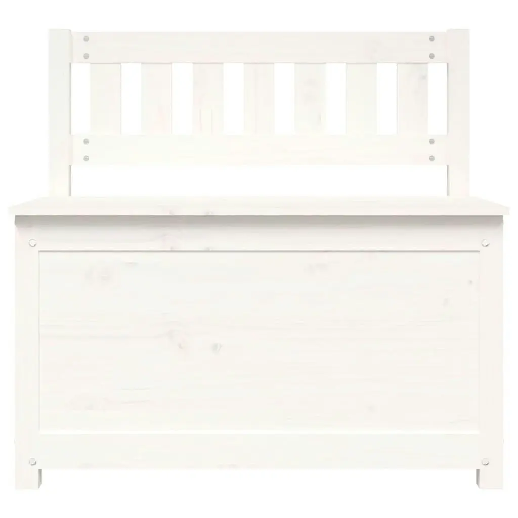 Bench White 80x41x77 cm Solid Wood Pine 823550