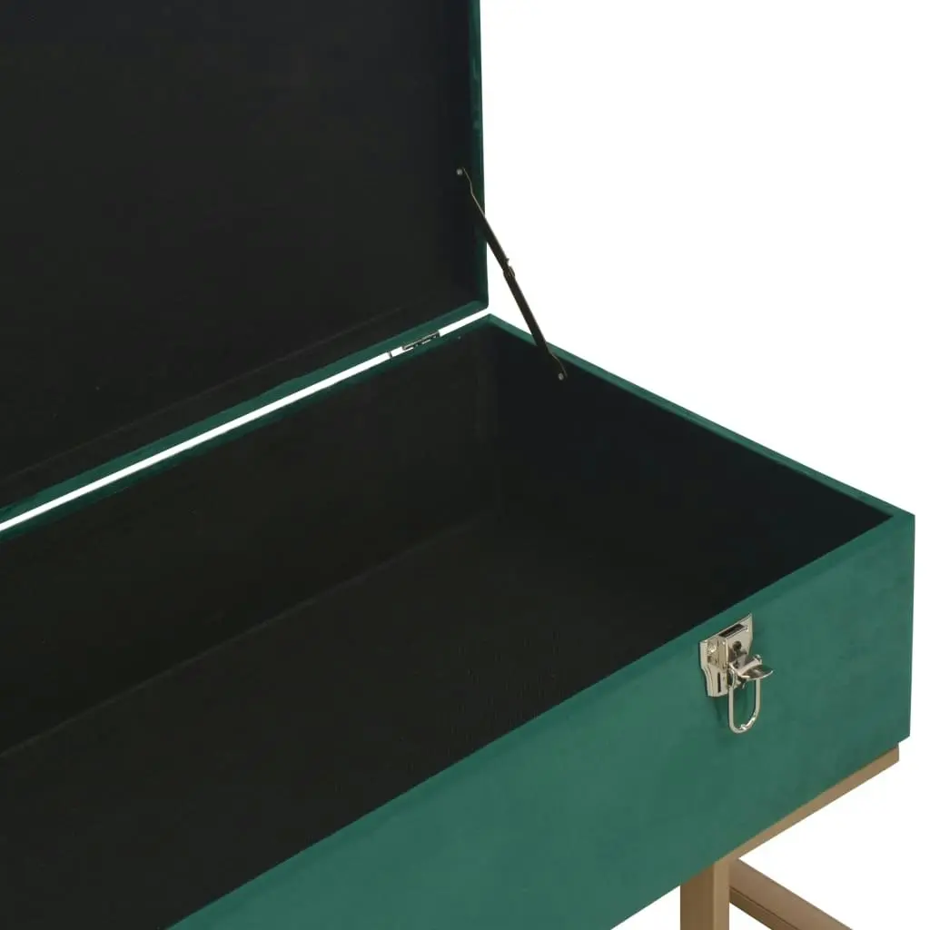 Bench with Storage Compartment 105 cm Green Velvet 247570