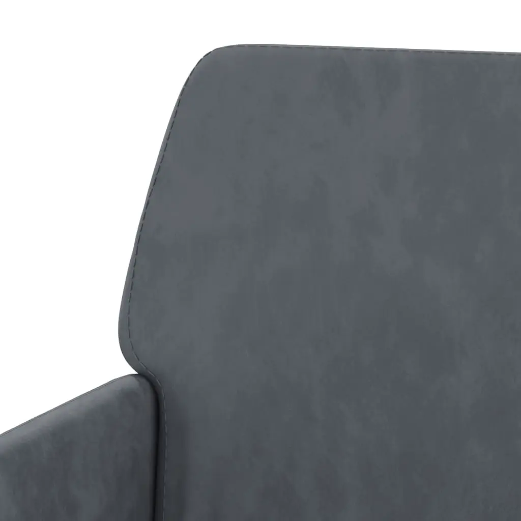 Bench Dark Grey 108x79x79 cm Velvet 351383