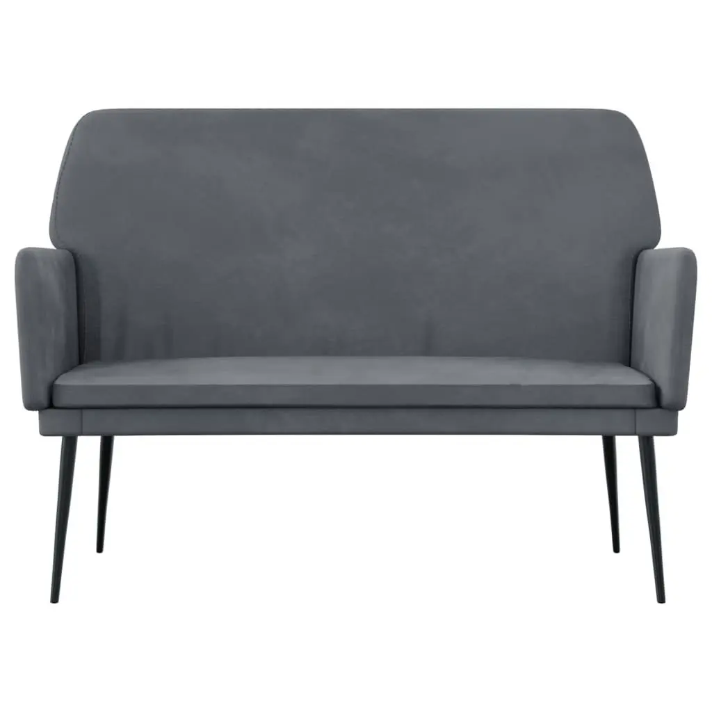 Bench Dark Grey 108x79x79 cm Velvet 351383