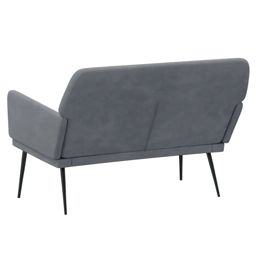 Bench Dark Grey 108x79x79 cm Velvet 351383