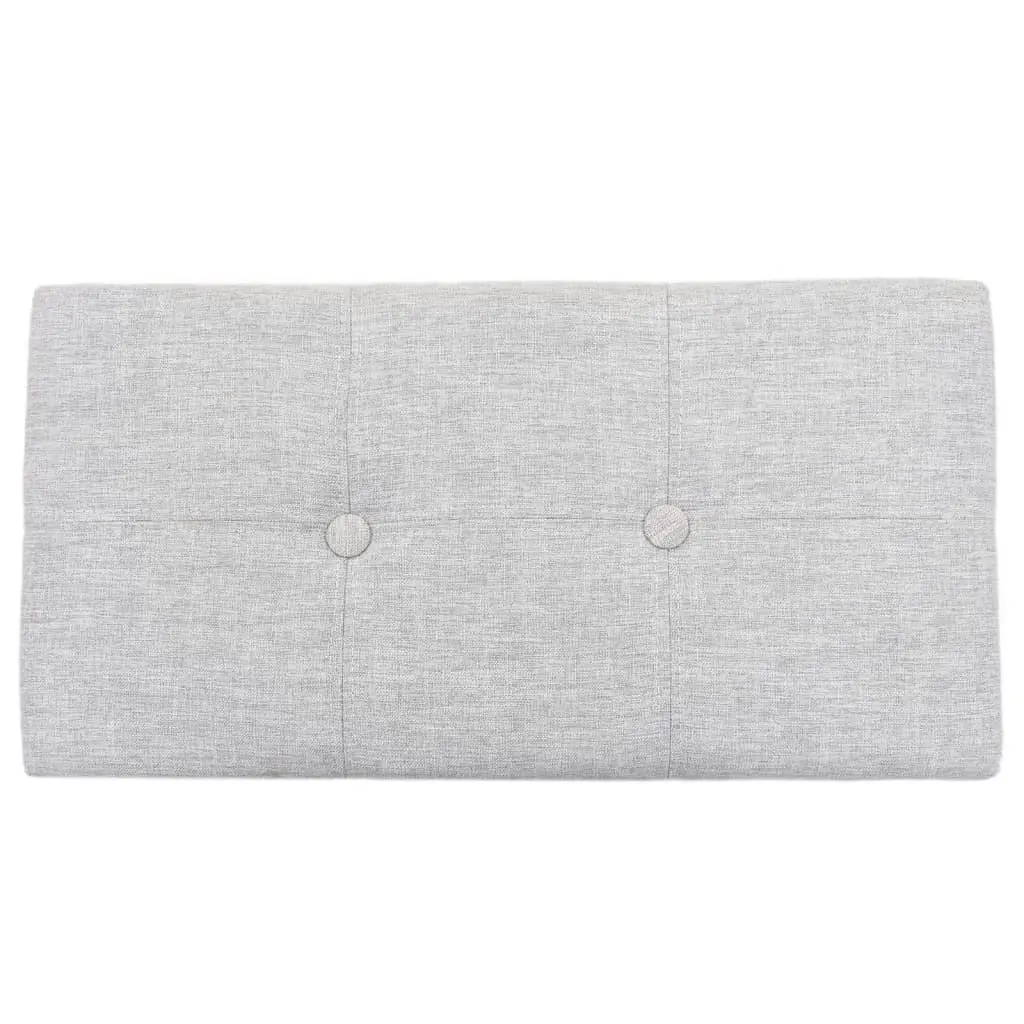 Bench with 2 Ottomans Seagrass Grey 246105