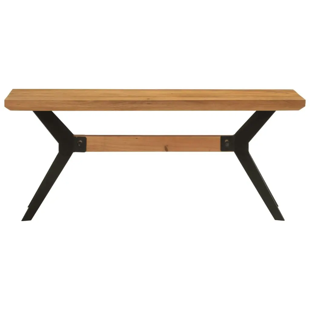 Dining Bench 110x40x46 cm Solid Wood Acacia and Steel 352057