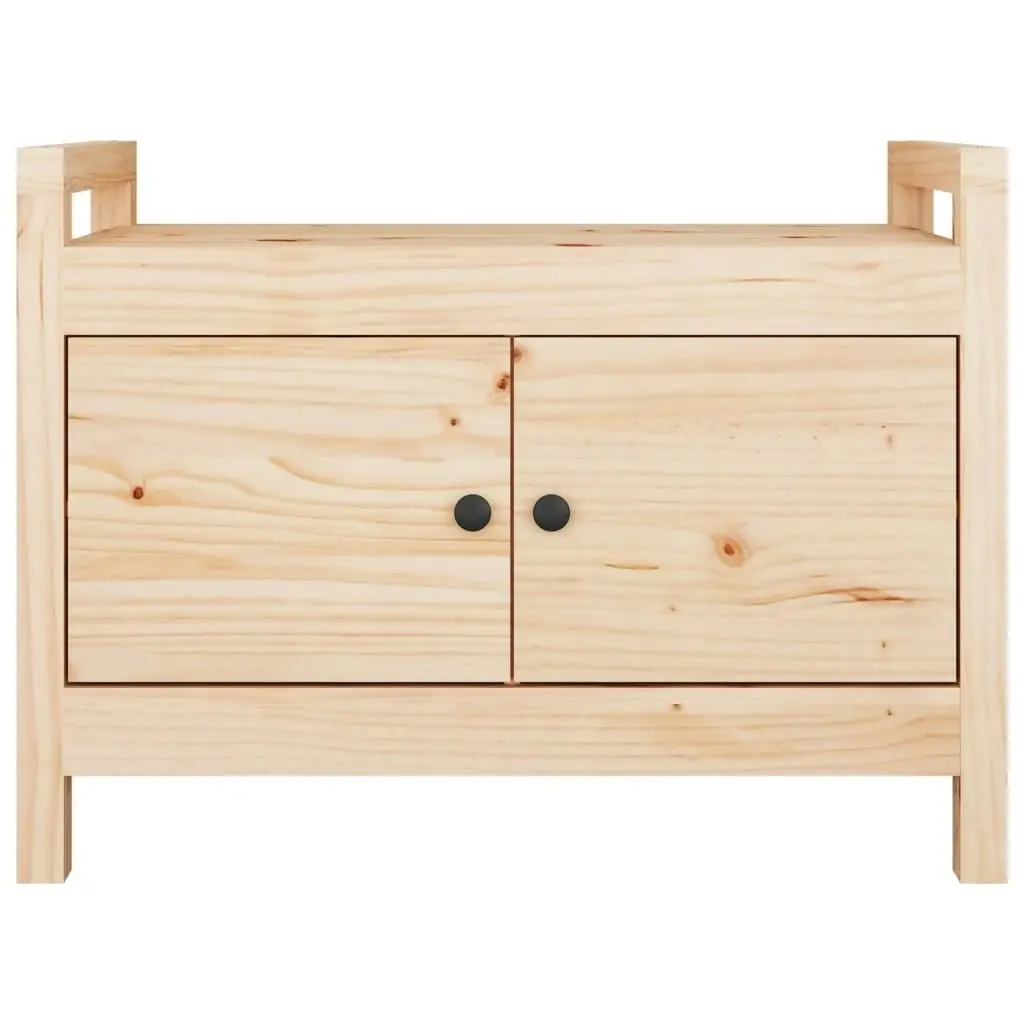 Hall Bench 80x40x60 cm Solid Wood Pine 821779