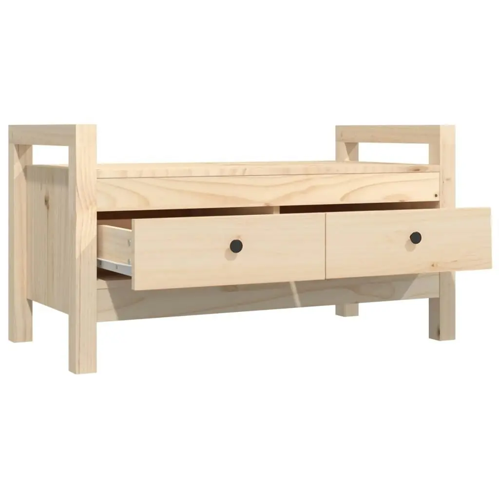 Hall Bench 80x40x43 cm Solid Wood Pine 821784