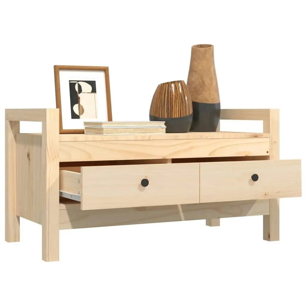 Hall Bench 80x40x43 cm Solid Wood Pine 821784