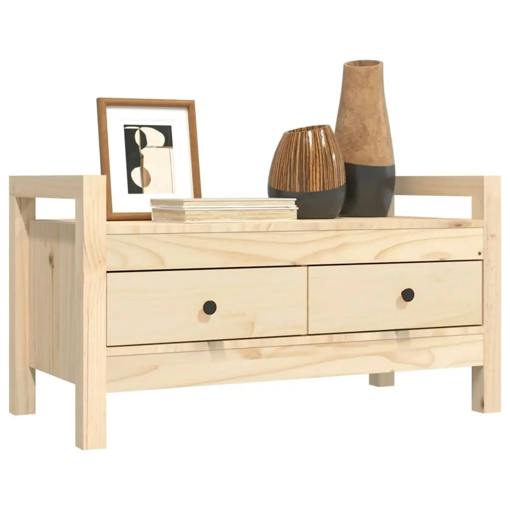 Hall Bench 80x40x43 cm Solid Wood Pine 821784