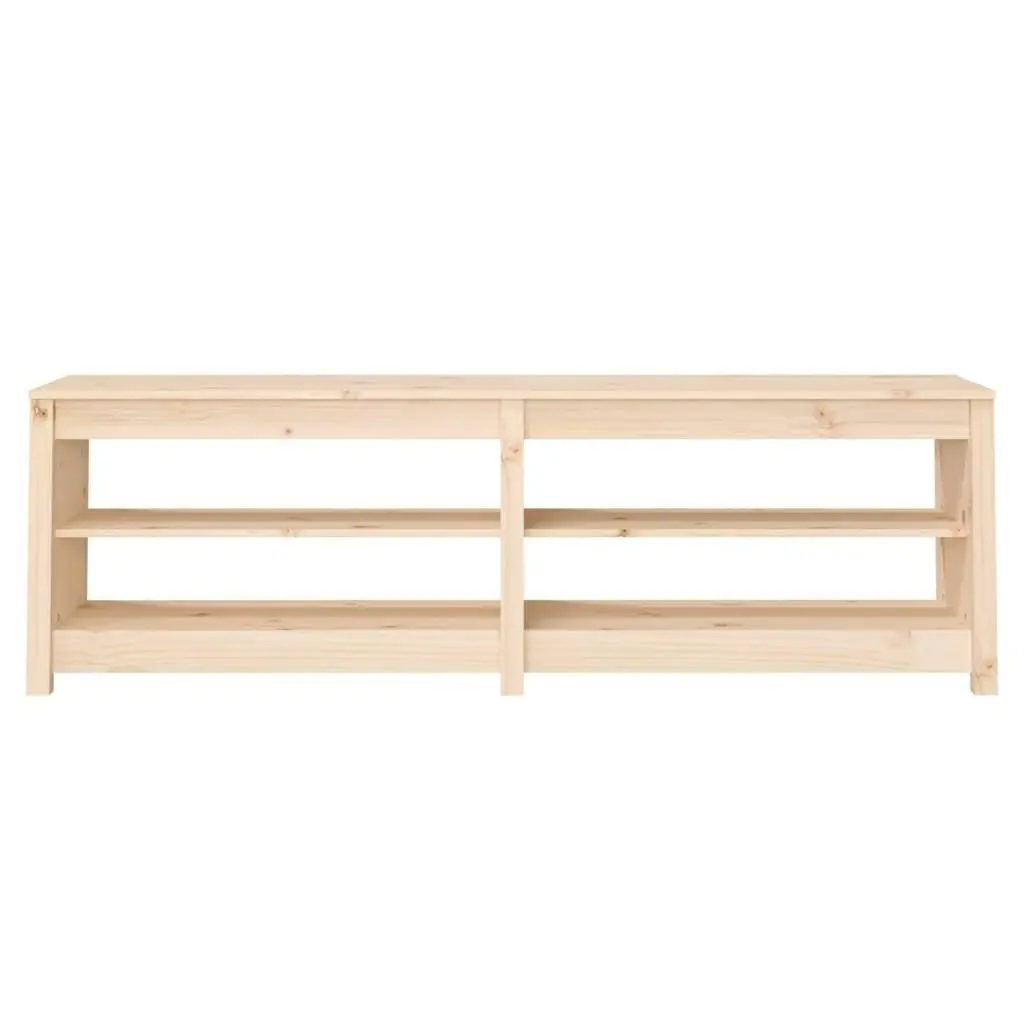 Shoe Bench 160x36.5x50 cm Solid Wood Pine 821724