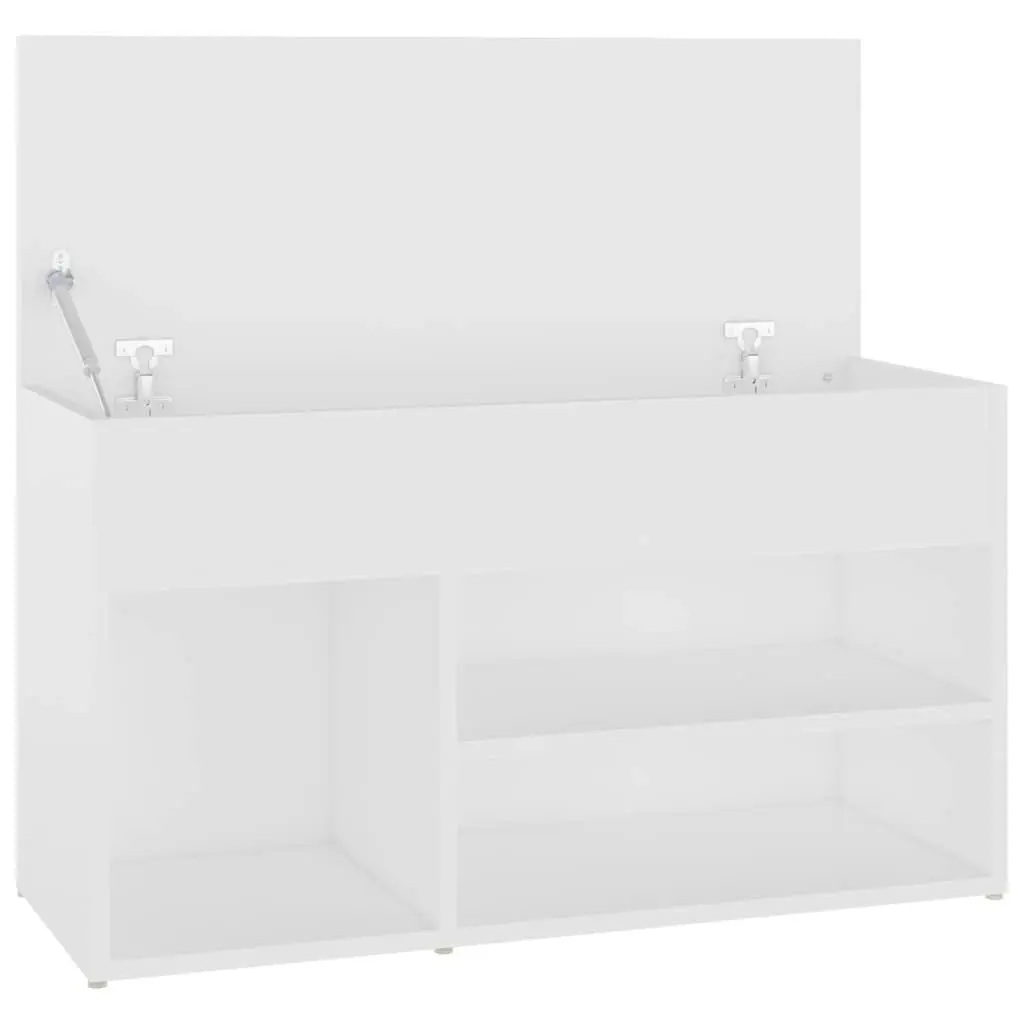 Shoe Bench White 80x30x45 cm Engineered Wood 808747