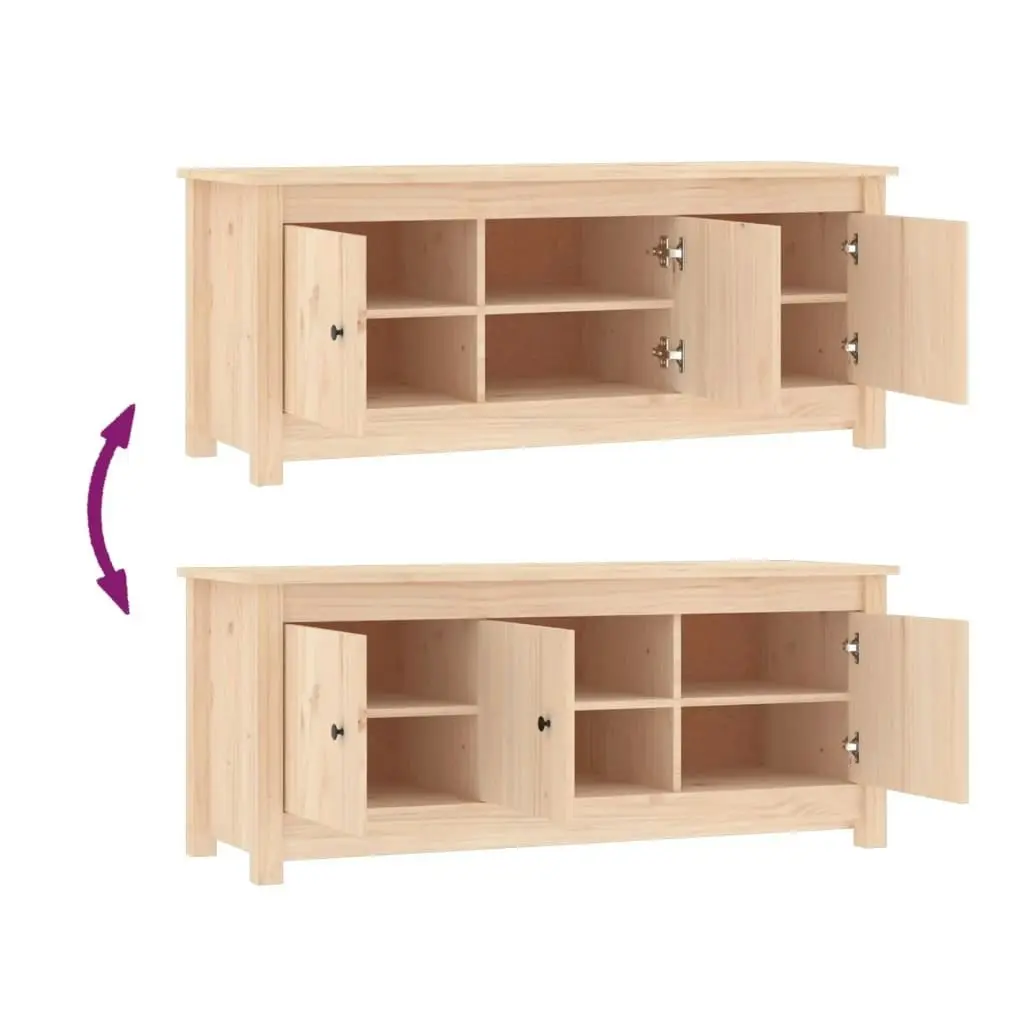 Shoe Cabinet 110x38x45.5 cm Solid Wood Pine 814599