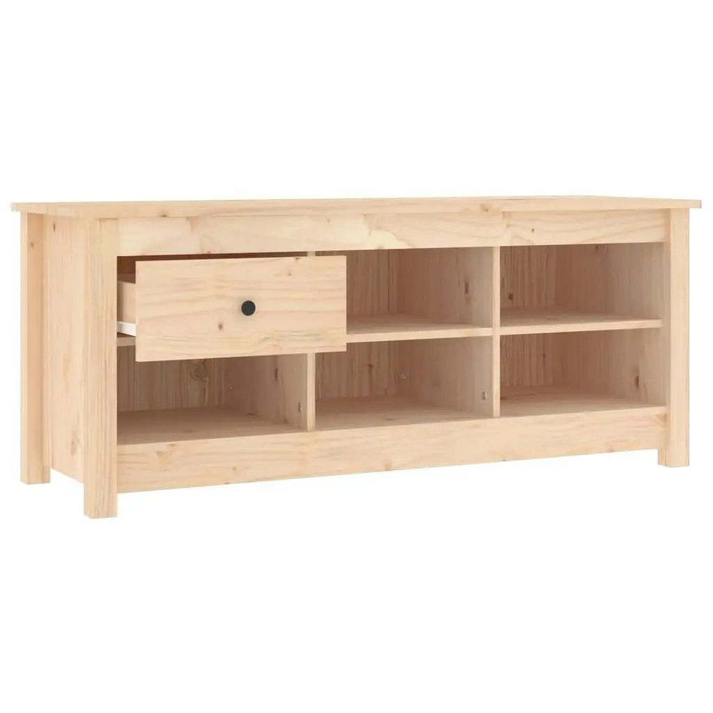 Shoe Cabinet 110x38x45.5 cm Solid Wood Pine 814594