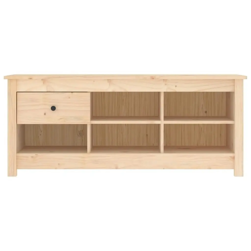 Shoe Cabinet 110x38x45.5 cm Solid Wood Pine 814594