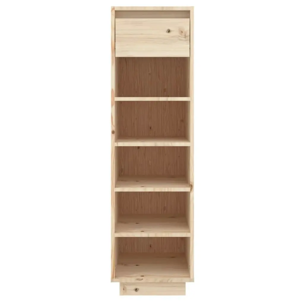 Shoe Cabinet 30x34x105 cm Solid Wood Pine 813555