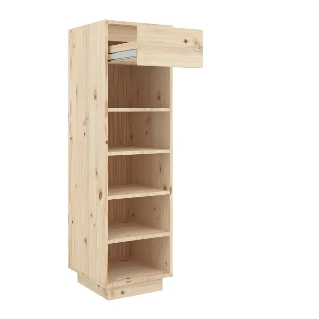 Shoe Cabinet 30x34x105 cm Solid Wood Pine 813555