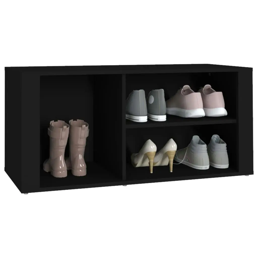 Shoe Cabinet Black 100x35x45 cm Engineered Wood 816921