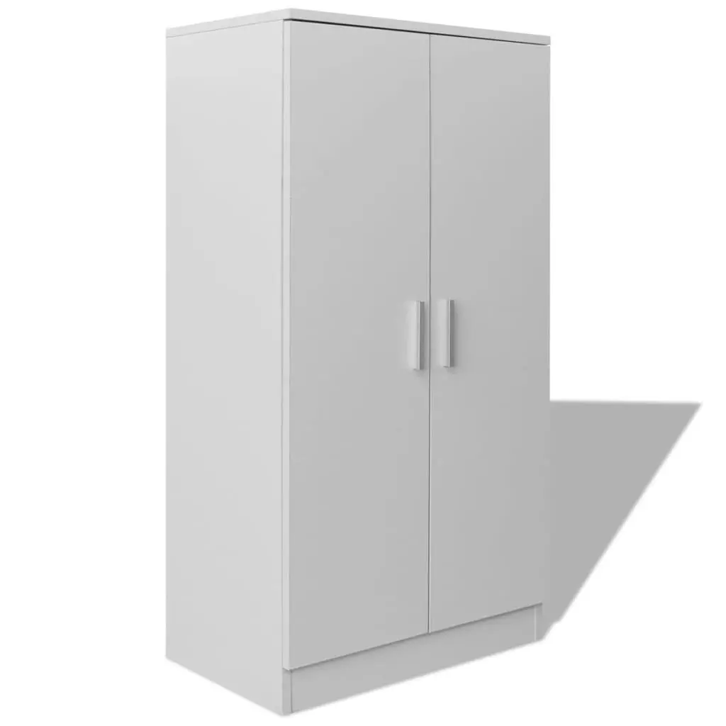 Shoe Cabinet 7 Shelves White 243062