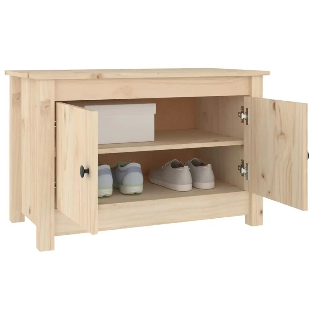 Shoe Cabinet 70x38x45.5 cm Solid Wood Pine 813779