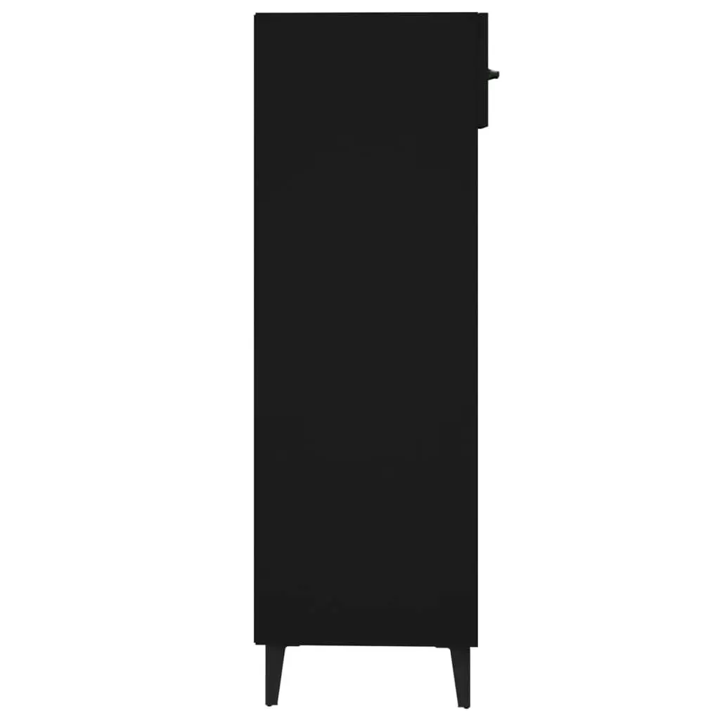 Shoe Cabinet Black 30x35x105 cm Engineered Wood 812808