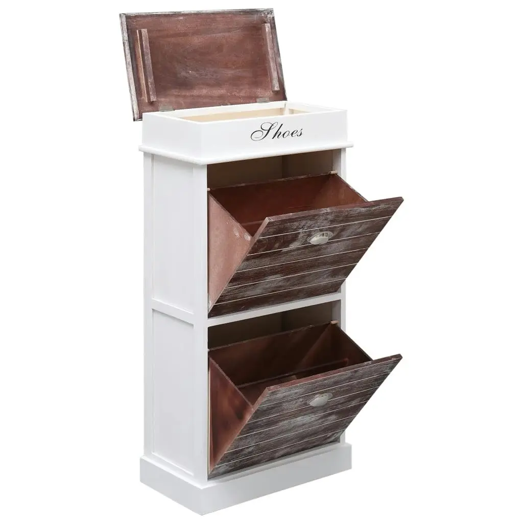 Shoe Cabinet Brown 50x28x98 cm Paulownia Wood 284088