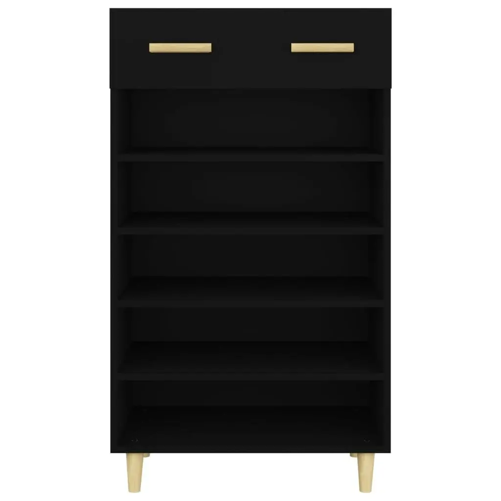 Shoe Cabinet Black 60x35x105 cm Engineered Wood 812781