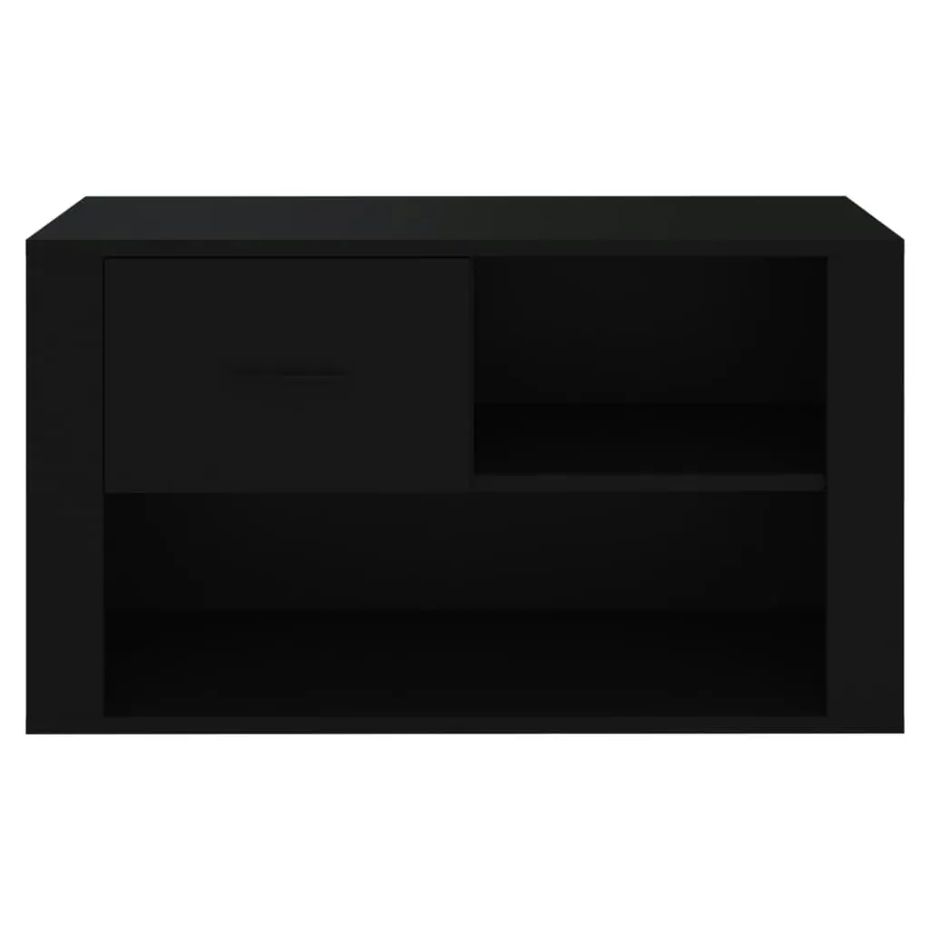 Shoe Cabinet Black 80x35x45 cm Engineered Wood 816753