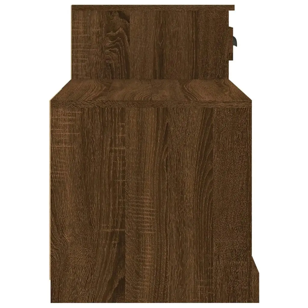 Shoe Cabinet Brown Oak 100x42x60 cm Engineered Wood 816423