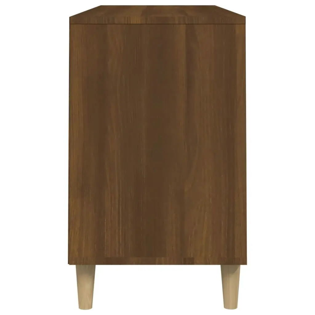 Shoe Cabinet Brown Oak 102x36x60 cm Engineered Wood 819747