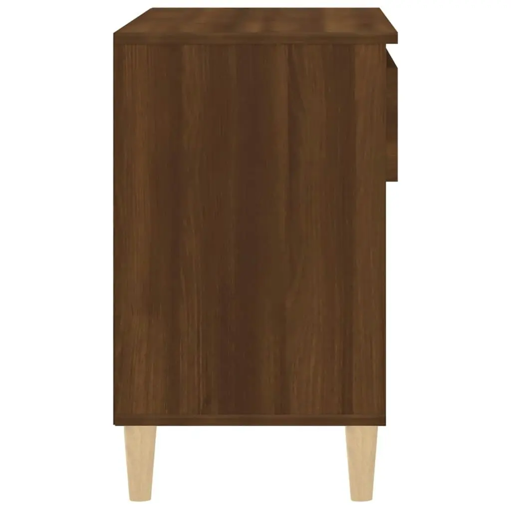 Shoe Cabinet Brown Oak 70x36x60 cm Engineered Wood 819763