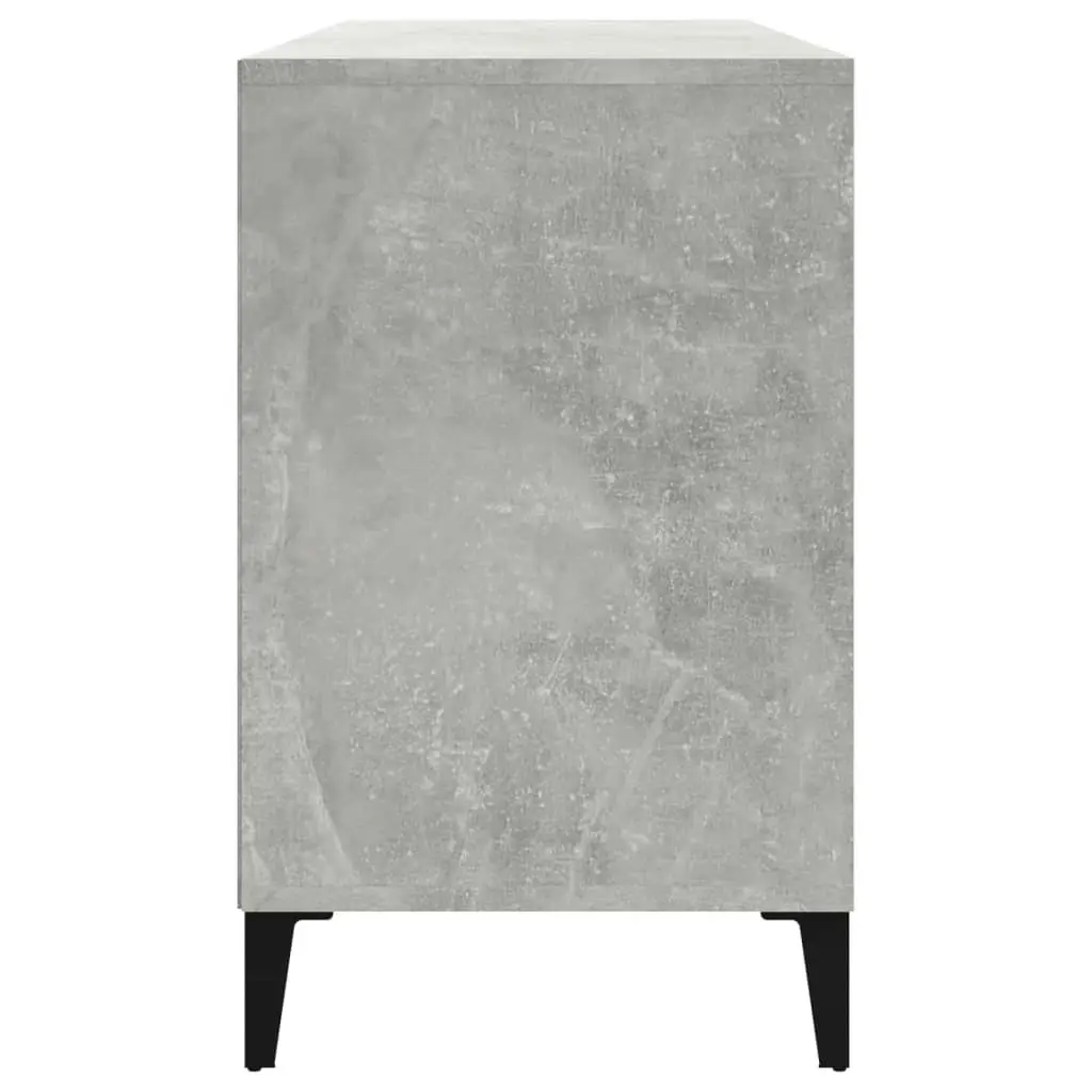 Shoe Cabinet Concrete Grey 102x36x60 cm Engineered Wood 819752