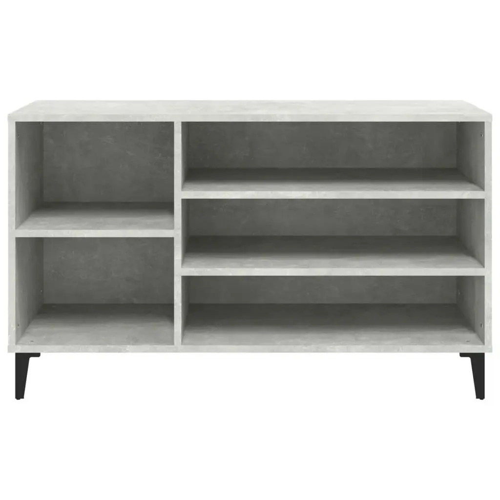 Shoe Cabinet Concrete Grey 102x36x60 cm Engineered Wood 819752