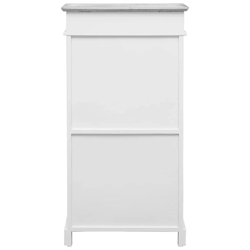 Shoe Cabinet Grey 50x28x98 cm Paulownia Wood 284087