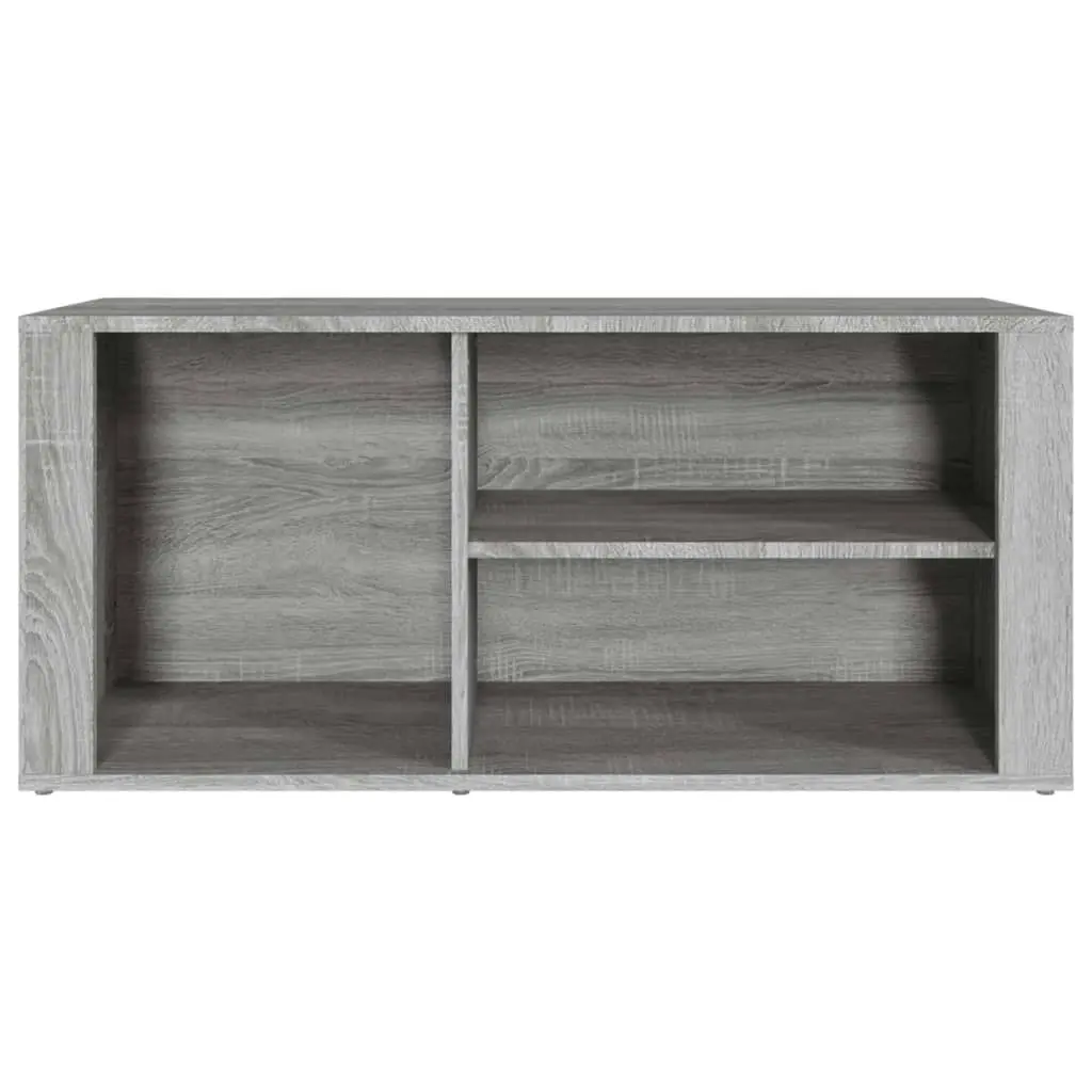 Shoe Cabinet Grey Sonoma 100x35x45 cm Engineered Wood 816926