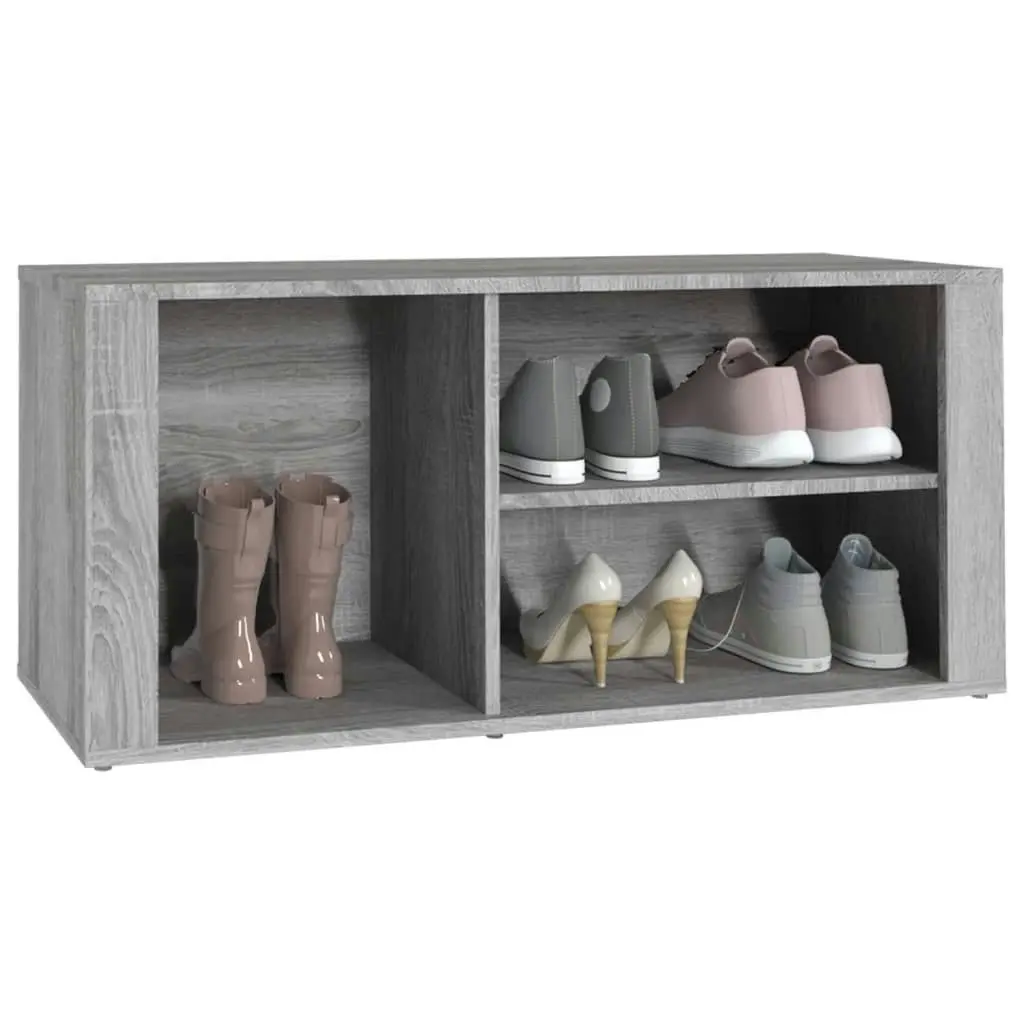 Shoe Cabinet Grey Sonoma 100x35x45 cm Engineered Wood 816926