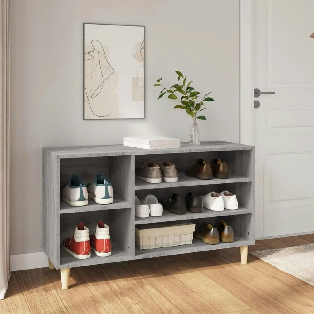 Shoe Cabinet Grey Sonoma 102x36x60 cm Engineered Wood 819746