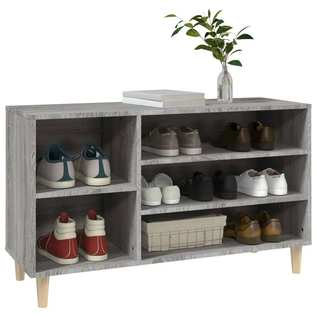 Shoe Cabinet Grey Sonoma 102x36x60 cm Engineered Wood 819746