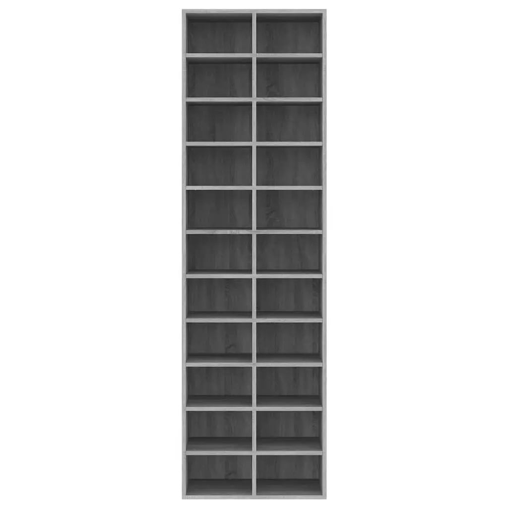 Shoe Cabinet Grey Sonoma 54x34x183 cm Engineered Wood 815301