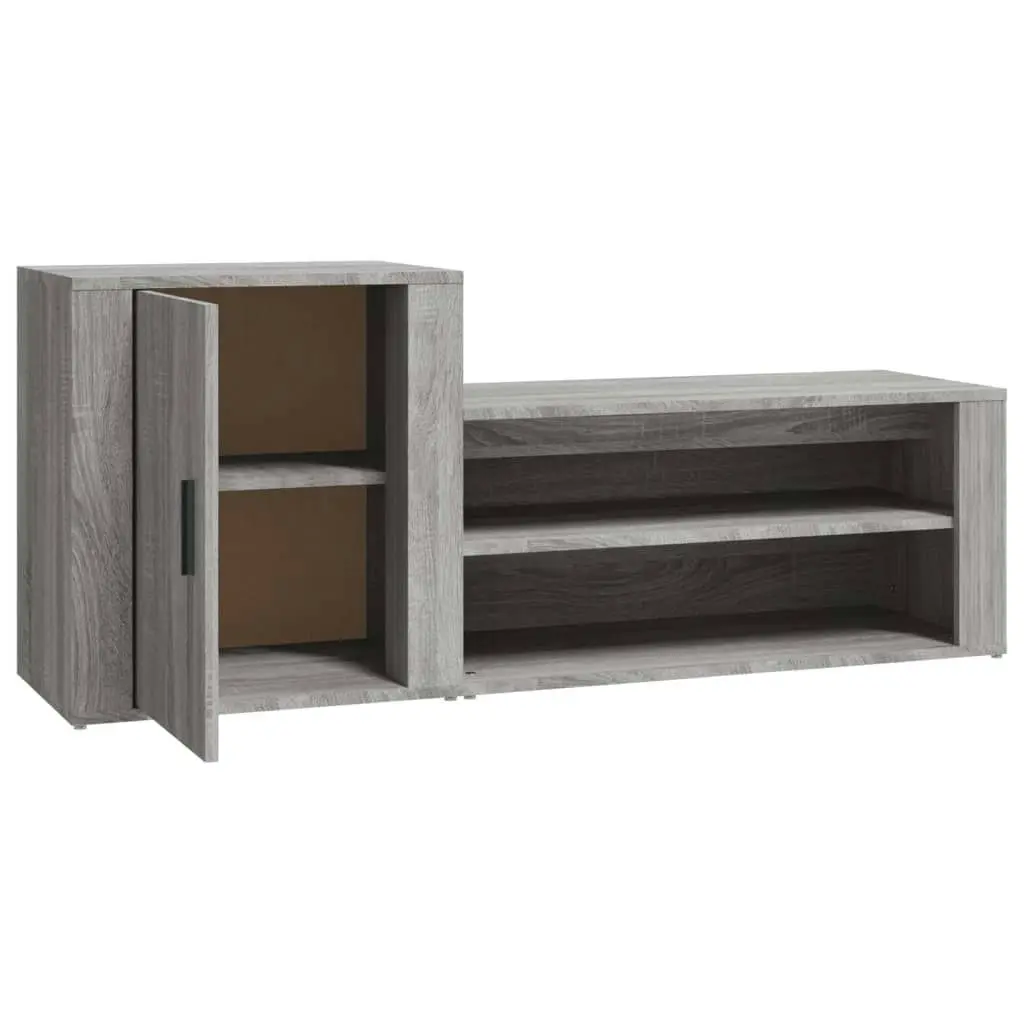 Shoe Cabinet Grey Sonoma 130x35x54 cm Engineered Wood 816750