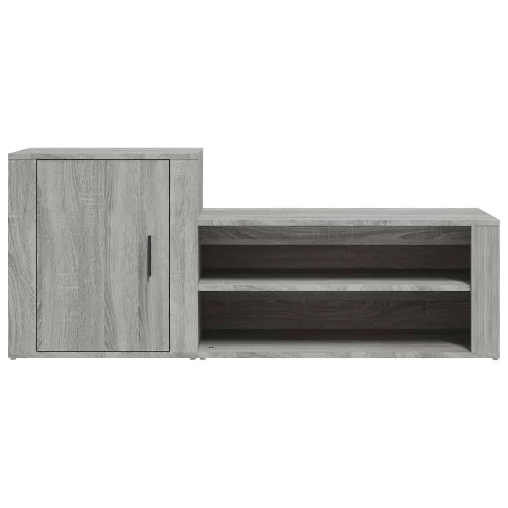 Shoe Cabinet Grey Sonoma 130x35x54 cm Engineered Wood 816750