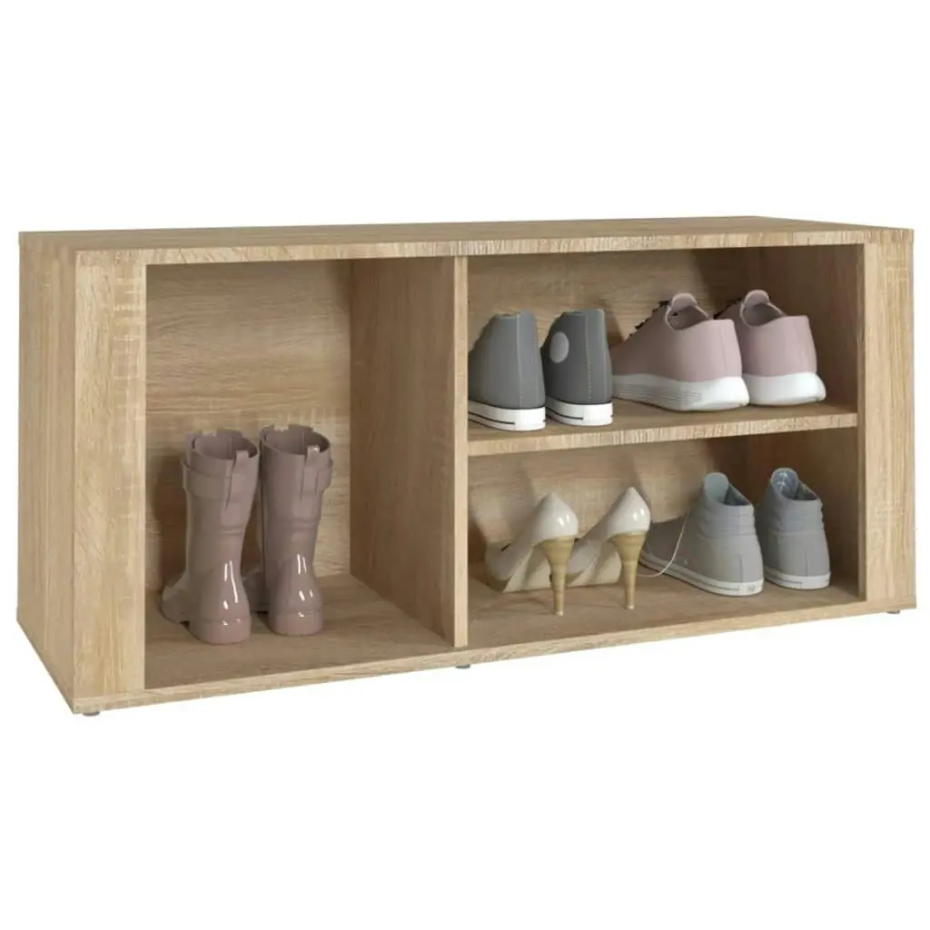 Shoe Cabinet Sonoma Oak 100x35x45 cm Engineered Wood 816923