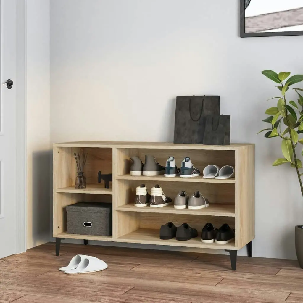 Shoe Cabinet Sonoma Oak 102x36x60 cm Engineered Wood 819751