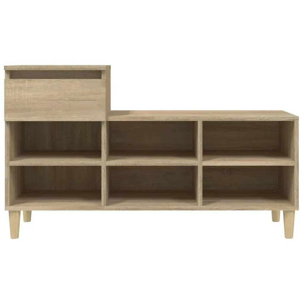 Shoe Cabinet Sonoma Oak 102x36x60 cm Engineered Wood 821207