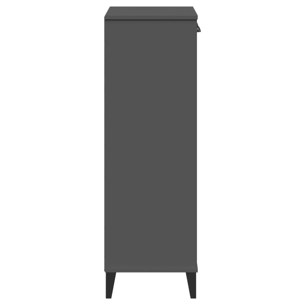 Shoe Cabinet VIKEN Anthracite Grey Engineered Wood 374925