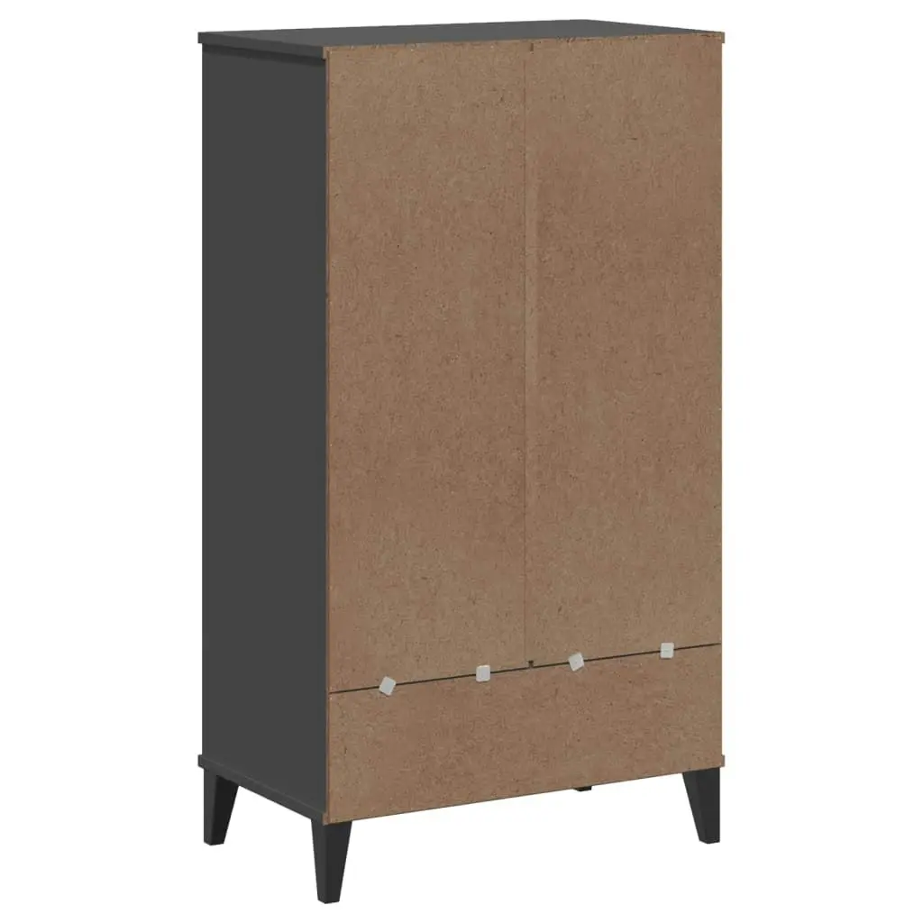 Shoe Cabinet VIKEN Anthracite Grey Engineered Wood 374925