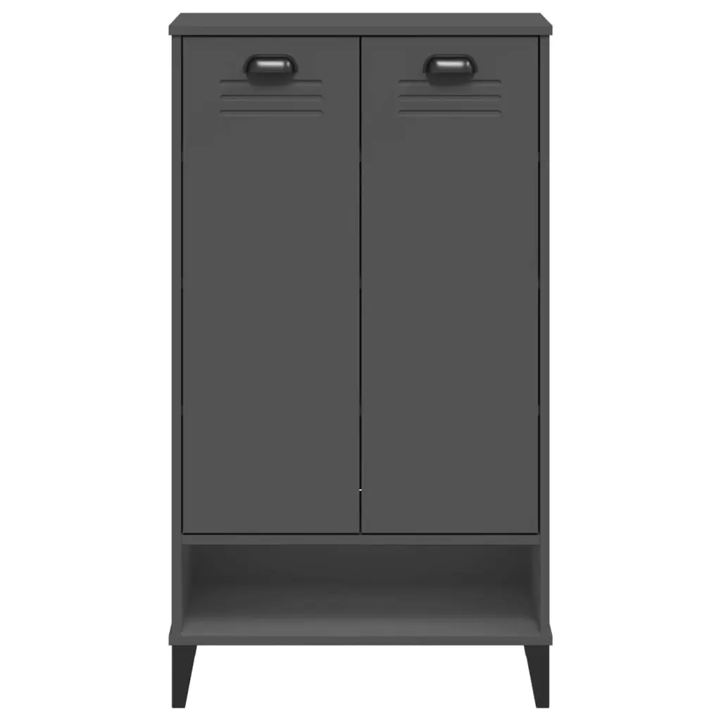 Shoe Cabinet VIKEN Anthracite Grey Engineered Wood 374925