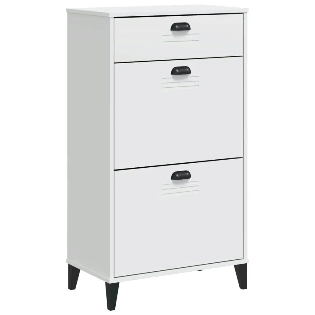 Shoe Cabinet VIKEN White Engineered Wood 374926