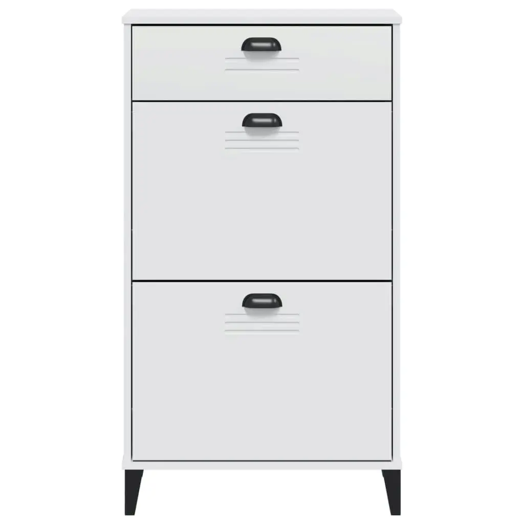 Shoe Cabinet VIKEN White Engineered Wood 374926