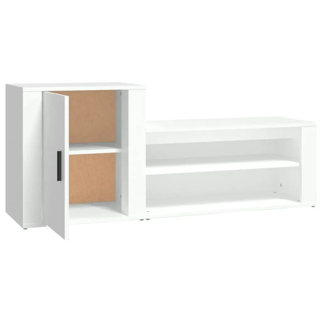 Shoe Cabinet White 130x35x54 cm Engineered Wood 816744