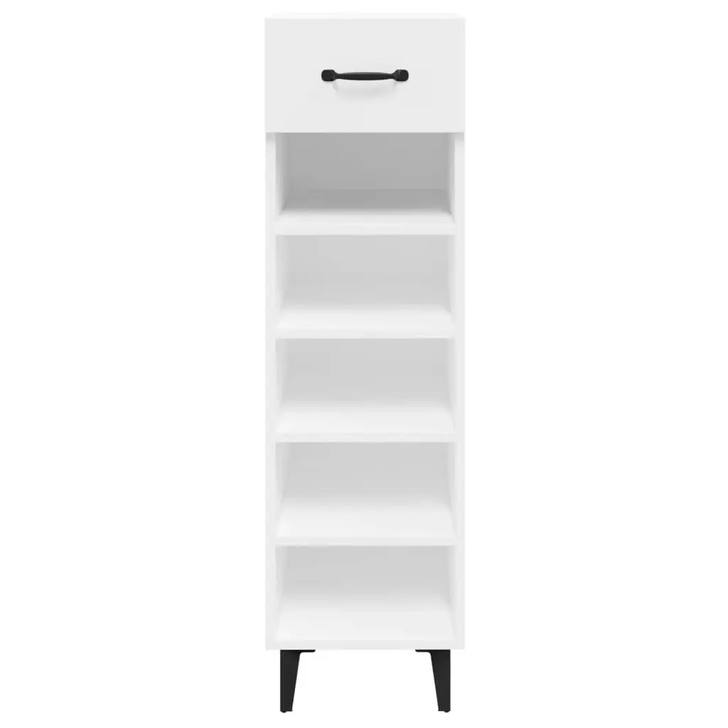 Shoe Cabinet White 30x35x105 cm Engineered Wood 812807