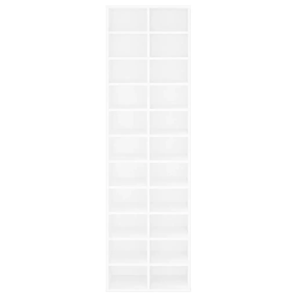 Shoe Cabinet White 54x34x183 cm Engineered Wood 800369