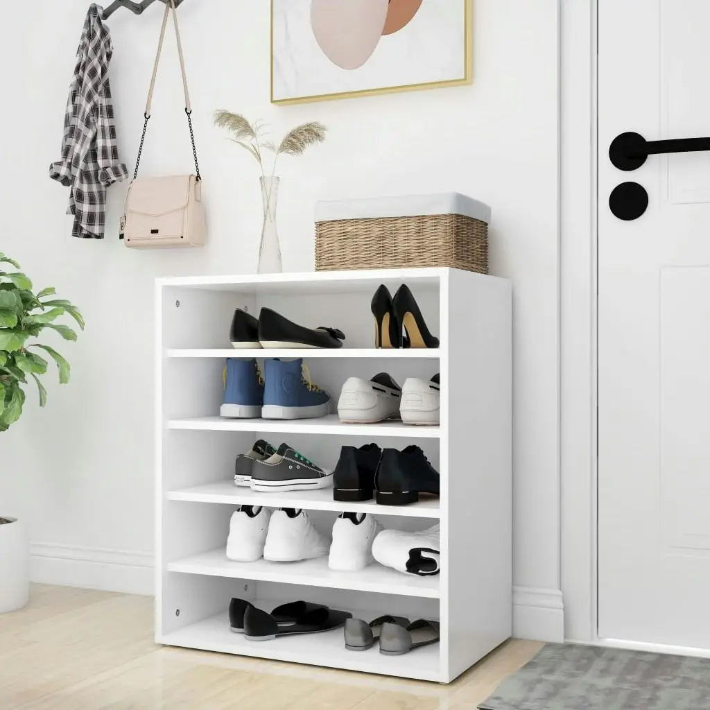 Shoe Cabinet White 60x35x70 cm Engineered Wood 808936